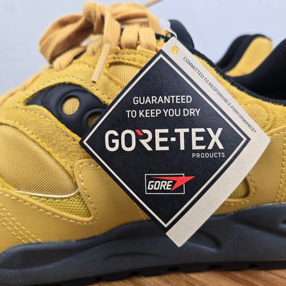 Saucony Mens 11.5 Grid Shadow 2 GTX Gore-Tex Yellow Black Waterproof Sneaker main image 5